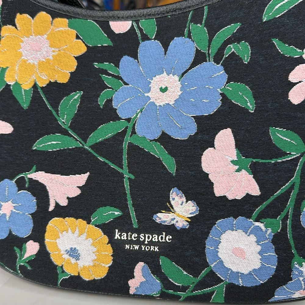 KATE SPADE - Penny Floral Jacquard Small Hobo Bag - DT257 - Picture 5 of 14